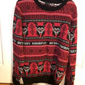 Mad Engine novelty knit Krampus sweater